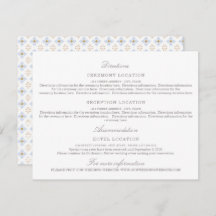 Modern Peonies Floral Wedding Info Enclose Card