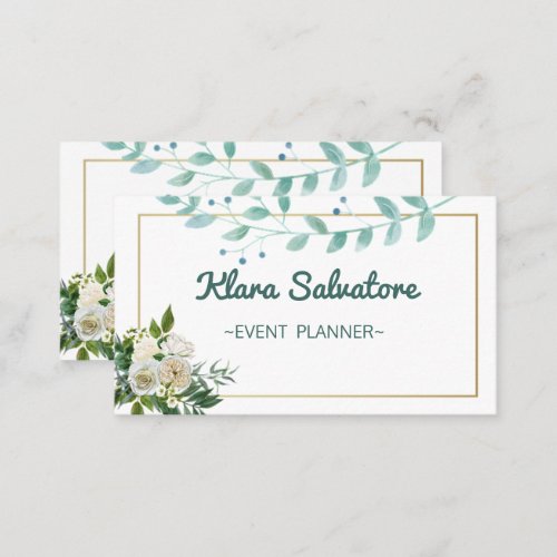 Modern Perfect Amazing Beautiful Flowers Business  Business Card