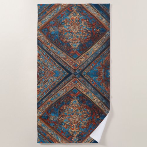 Modern Persian Beautiful Old Pattern Collection Beach Towel