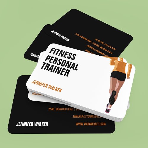 Modern Personal Fitness Trainer Business Card