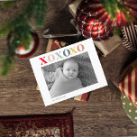 Modern Personal Photo | Colorful XoXoXo Postcard<br><div class="desc">Modern Personal Photo | Colorful XoXoXo</div>