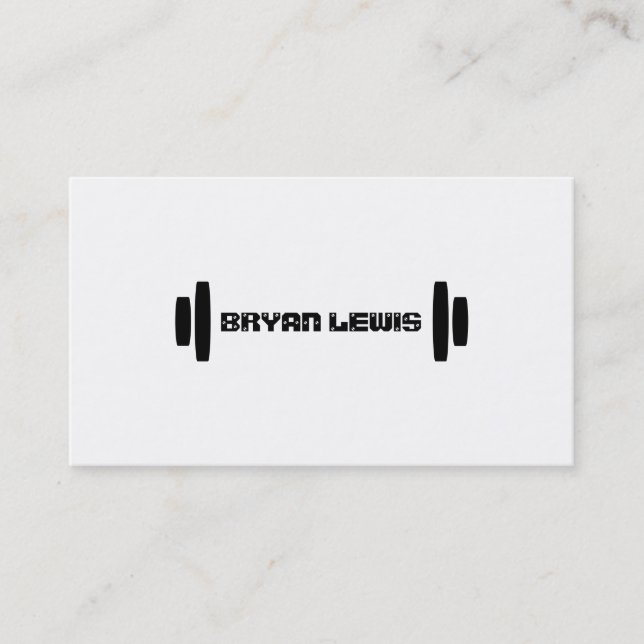 Modern Personal Trainer Business Card (Front)