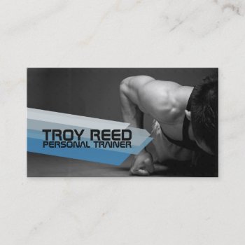 Modern Personal Trainer  Fitness Business Card by ArtisticEye at Zazzle