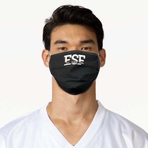 Modern Personal Trainer  Fitness Business Logo Adult Cloth Face Mask