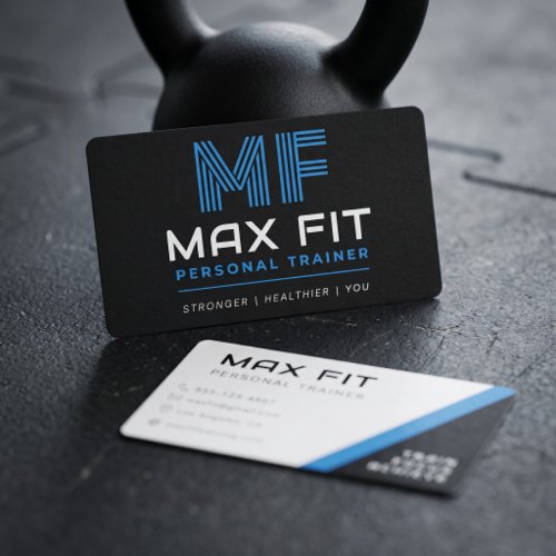 Modern Personal Trainer | Fitness Coach Business Card
