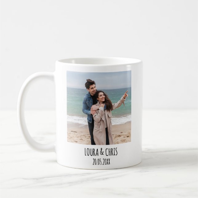 Modern Personalised Gift For Her  Coffee Mug (Left)