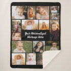Modern Personalized 16 Photo Collage Custom Color 