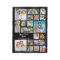 Modern Personalized 19 Photo Collage Black