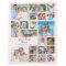 Modern Personalized 19 Photo Collage Pink Gray