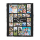 Modern Personalized 21 Photo Collage Custom Color