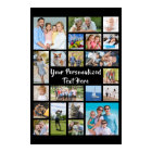 Modern Personalized 21 Photo Collage Custom Color