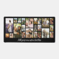 Modern Personalized 22 Photo Collage Desk Mat | Zazzle