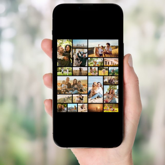 Modern Personalized 22 Photo Collage Poster (Front Digital)