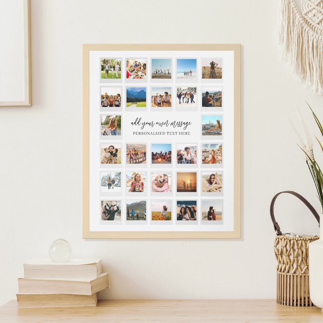 Modern Personalized 27 Pictures Photo Collage Poster (Creator Uploaded)