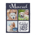 Modern Personalized 3 Pet Photo Dog Lover