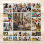 Modern Personalized 49 Photo Collage Jigsaw Puzzle<br><div class="desc">Create your own personalized photo collage puzzle featuring 49 of your favorite pictures.</div>