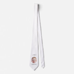 Modern Personalized Baby Photo Necktie Custom Pet