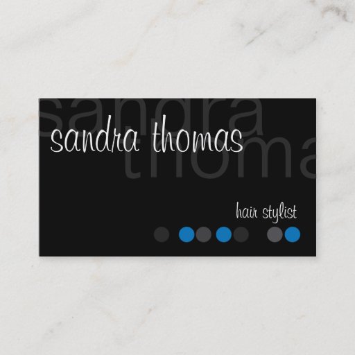 Customizable Modern Personalized - Blue Business Card Template