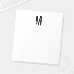 Modern Personalized Bold Monogram and Name Notepad<br><div class="desc">Modern Monogram Design featuring personalized monogram letter "M" and name in modern bold sans serif font style.</div>