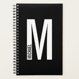 Modern Personalized Bold Monogram and Name Planner