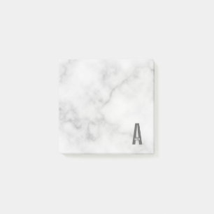 Modern Personalized Bold Monogram and Name Post-it Notes