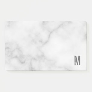 Modern Personalized Bold Monogram and Name Post-it Notes