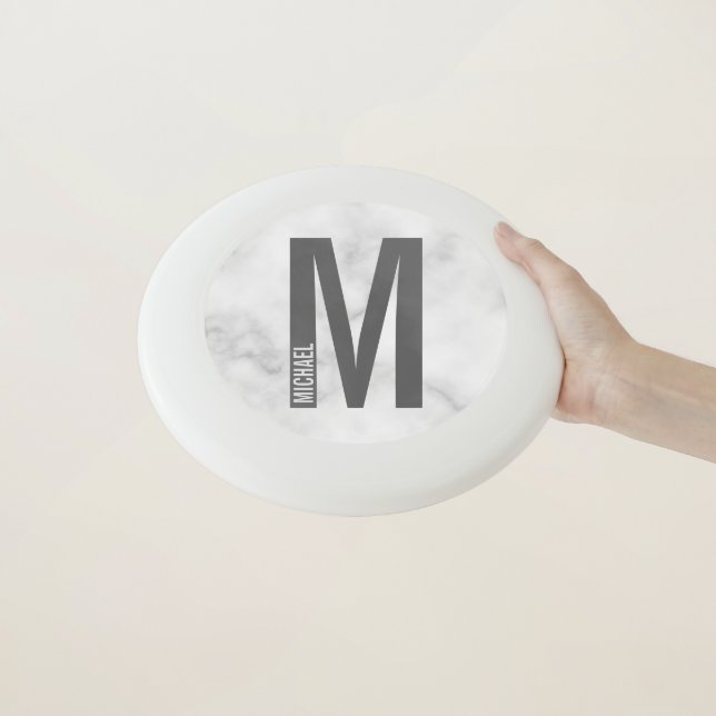 Modern Personalized Bold Monogram and Name Wham-O Frisbee (In Hand)