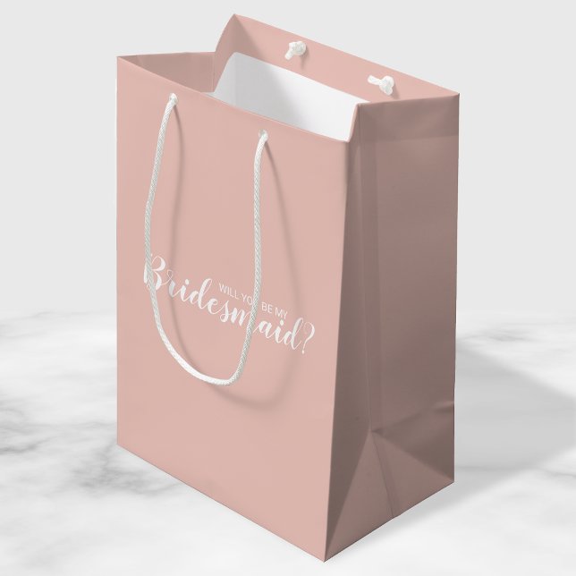 Modern Personalized Bridesmaid Proposal Medium Gift Bag (Creator Uploaded)