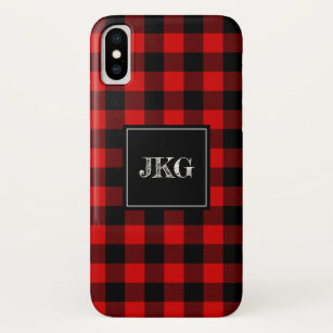 Compatible with iPhone 11 Buffalo Plaid Black and White Phone Case,Grid Checkerboard Leather Soft Flexible TPU Anti Scratch Shock-Proof Protective Cover iphone11 
