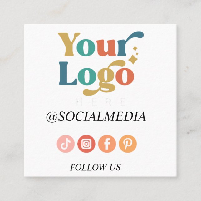 Modern Personalized Business boho card (Front)