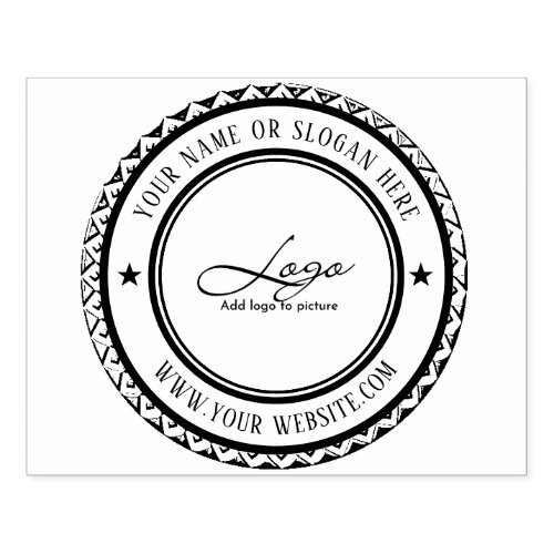 Modern  Personalized Business Logo Rubber Stamp