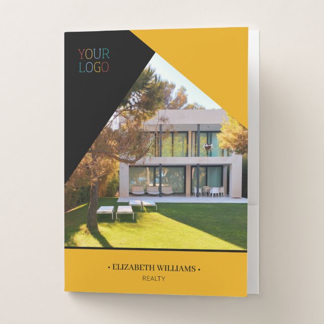 Modern Personalized Business with Logo Pocket Folder (Front)