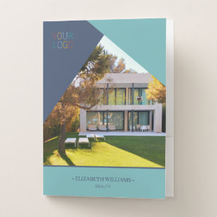 Modern Personalized Business with Logo Pocket Folder