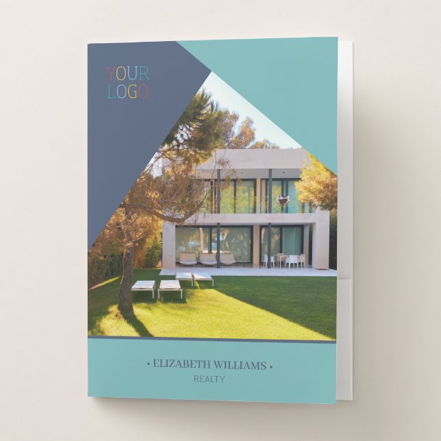 Modern Personalized Business with Logo Pocket Folder (Front)