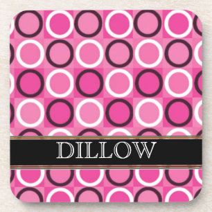 MODERN Personalized Cork Coaster Template