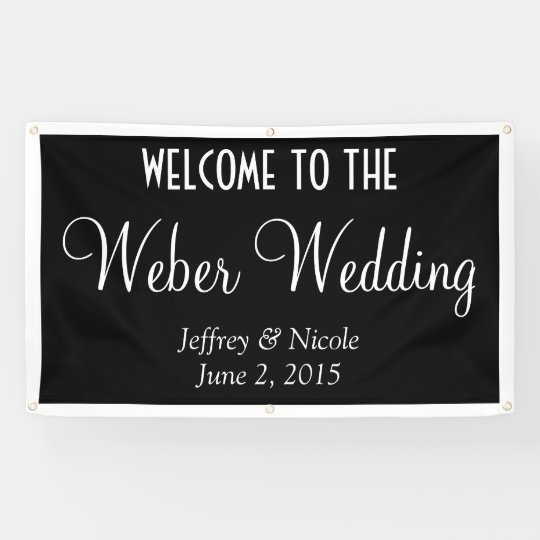 Modern Personalized Custom Wedding Banner Zazzle Modern Personalized Custom Wedding Banner