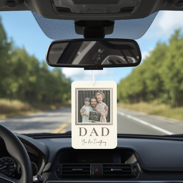Modern Personalized Dad Photo Air Freshener (Creator Uploaded)