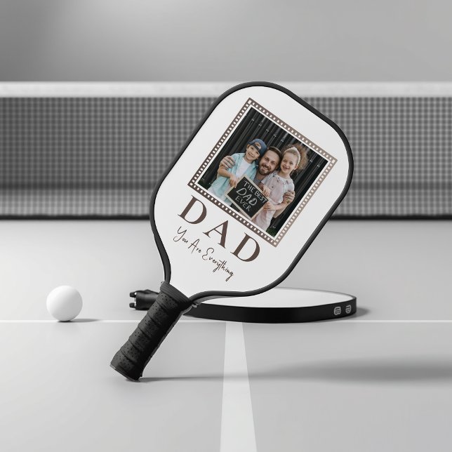 Modern Personalized Dad Photo Pickleball Paddle (Creator Uploaded)