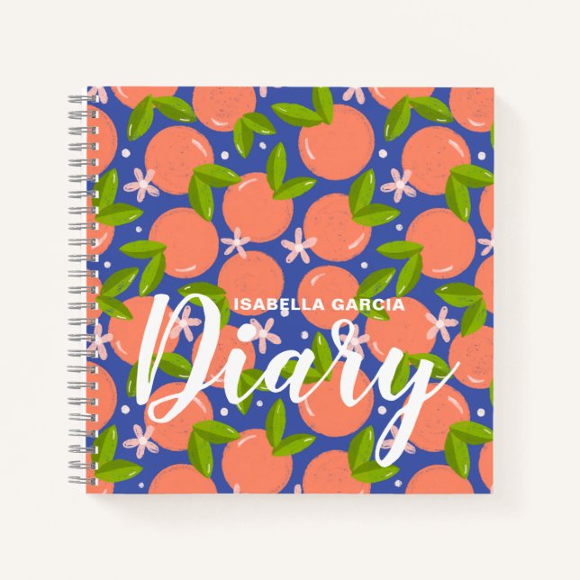 Modern Personalized Diary Notebook (Front)