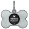 Modern Personalized Dog Name Black and White