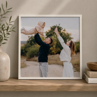 Modern Personalized Family Peel And Stick Photo Tile