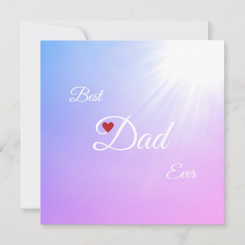 Modern Personalized Fathers Day Greeting