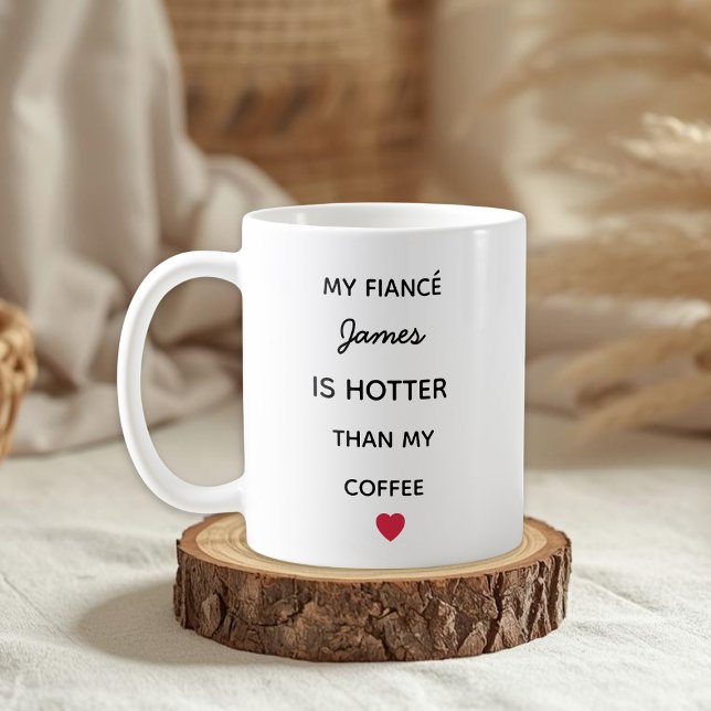Modern Personalized Fiancé Coffee Mug (Creator Uploaded)
