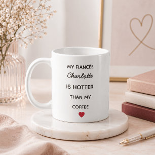 Modern Personalized Fiancée Coffee Mug