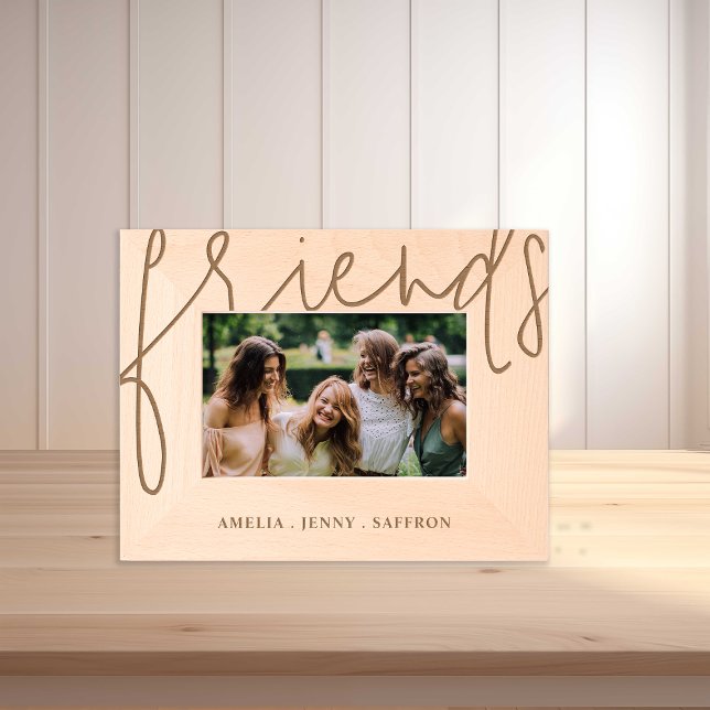 Modern Personalized Friends Photo Engraved Frames (Creator Uploaded)
