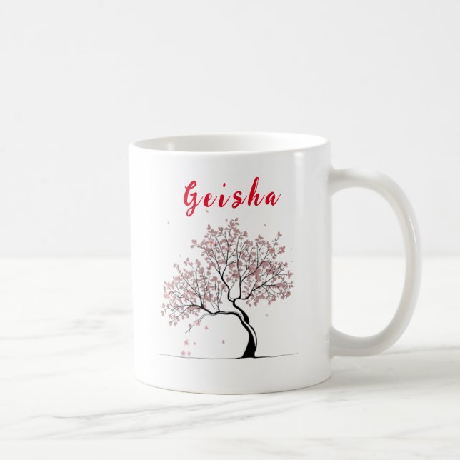 Modern Personalized Geisha Mug (Right)