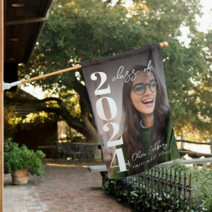Modern Personalized Graduation Flag