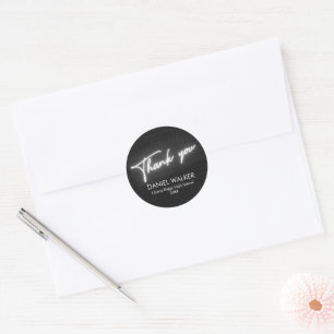 Modern Personalized Graduation Party Classic Round Sticker