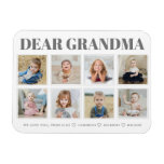 Modern Personalized Grandma We Love You 8-photos Magnet at Zazzle