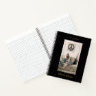 Modern Personalized Handwritten Black Gold Frame